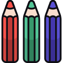 colores de lápiz icon