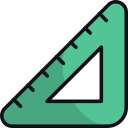 regla triangular icon