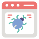 virus del sitio web icon