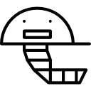 Cricket helmet icon