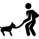 spacer z psem ikona