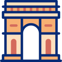 arco del triunfo icon