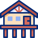 bungalow animated icon