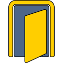 puerta abierta icon