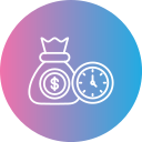 el tiempo es dinero icon