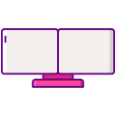 monitor dual icon