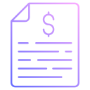 documento financiero icon