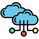 nube híbrida icon