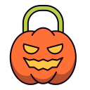 Pumpkin bag icon