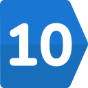 número 10 icon