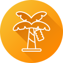 Banana tree icon