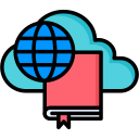 biblioteca en la nube icon