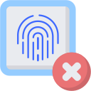 error de huella dactilar icon