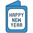 tarjeta de año nuevo icon