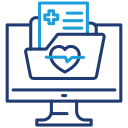 atención sanitaria electrónica icon