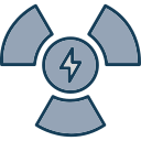 energía nuclear icon