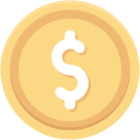 moneda de dólar icon