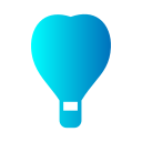 Hot air balloon icon