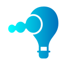 Hot air balloon icon