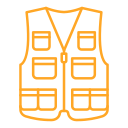 Fishing vest icon