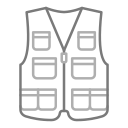 Fishing vest icon