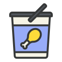 cubo de pollo icon