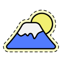 montaña fuji icon