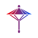 Japanese umbrella icon