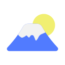 montaña fuji icon