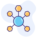 estructura molecular icon