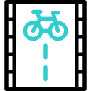 carril bici animated icon