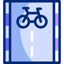 carril bici animated icon