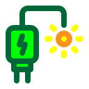 cargador solar icon