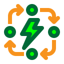 energía sostenible icon