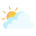 nube y sol icon