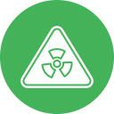 precaución radioactiva icon