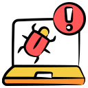 virus informático icon