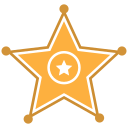 insignia de sheriff icon