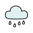 nube de lluvia icon