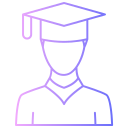 toga de graduación icon