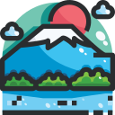 montaña fuji icon