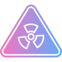 precaución radioactiva icon