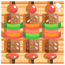 Shish kebab icon