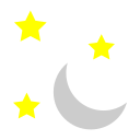 luna y estrellas icon