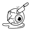 cabeza de ojo muerto icon