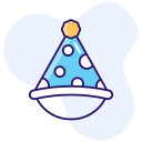 sombrero de cumpleaños icon