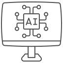 codificación artificial icon