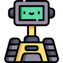 Space robot icon