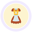 falda acampanada icon