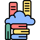 biblioteca en la nube icon